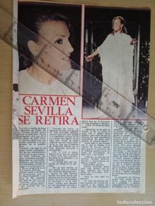 Collectionnisme de Magazine Pronto: reportaje revista pronto - carmen sevilla se retira -